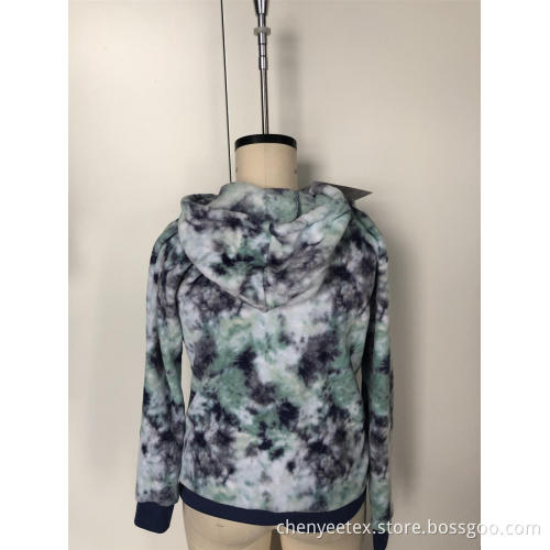 Tie-Dye Lady Wolle Hoodie